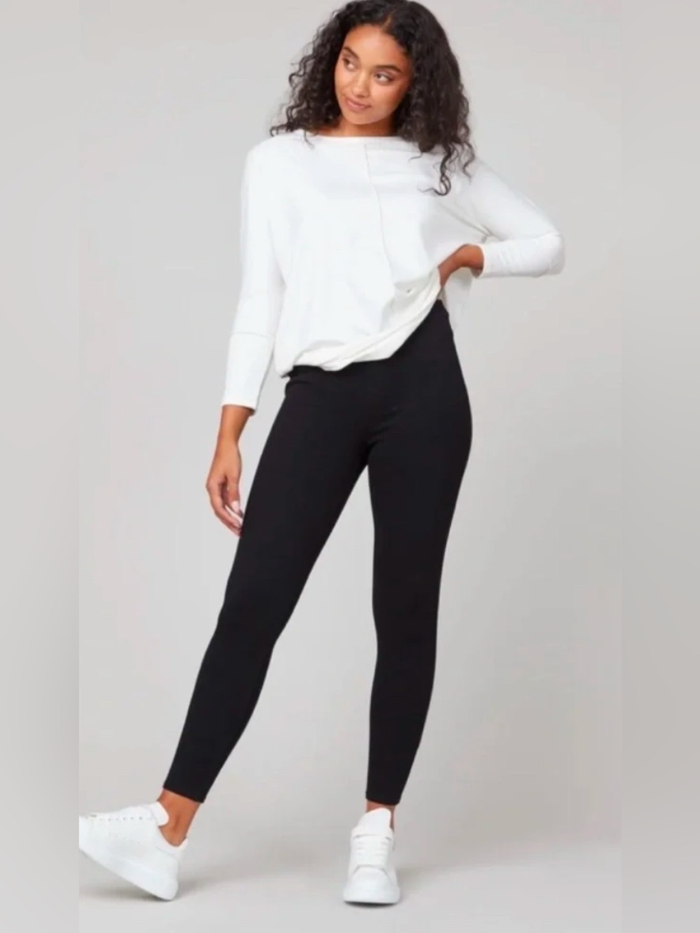 SPANX Jean-ish Ankle Leggings in Black size large